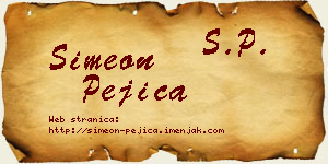 Simeon Pejica vizit kartica